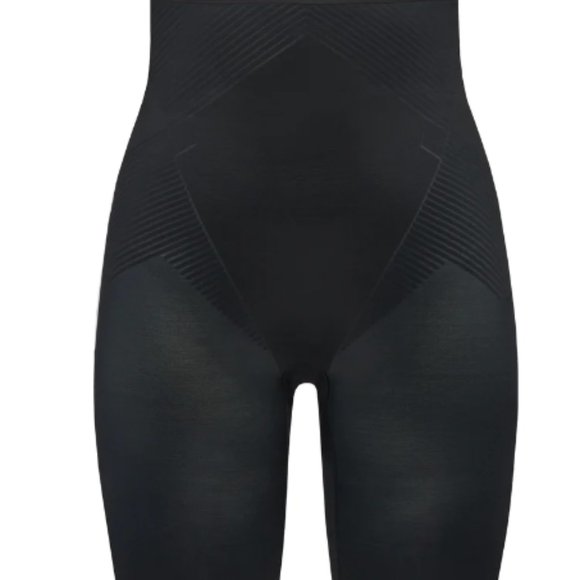 NWT SPANX Thinstincts 2.0 High-Waisted Mid-Thigh VERY BLACK Shorts - Size Small - Picture 6 of 9